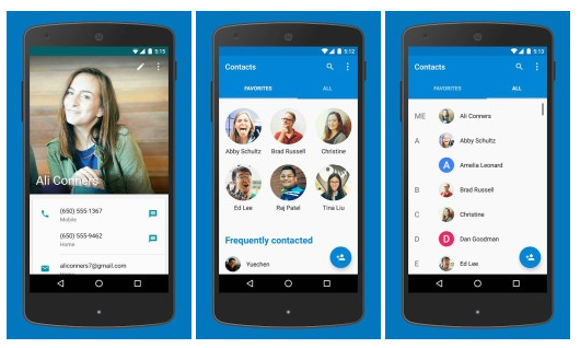 Aplikace Kontakty a Telefon prvně v Obchodě Play
