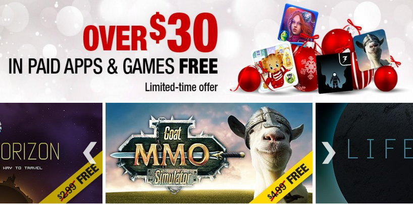 Amazon rozdává hry a aplikace zdarma